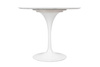 Stół TULIP MARBLE 90 CARRARA biały -      marmur, metal