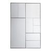 Czarne lustro Broadheath 810 x 1220 mm