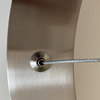 Lampa wisząca CIRCLE 120 cm - LED, ring nikiel szczotkowany