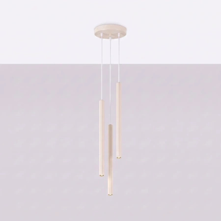 Lampa wisząca ARCHE 3P beżowa