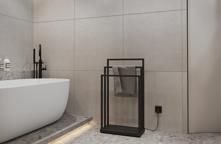 Instal Projekt Mobilo 2 Electro Grzejnik elektryczny  50x90 cm czarny mat/black mat MOBE2-50/90C31