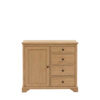 Malvern 1 Door 4 Drawer Sideboard 900x350x800mm