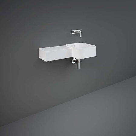 PETIT Umywalka podwiesz. kwadrat  blat L 77x36cm Bez otworu