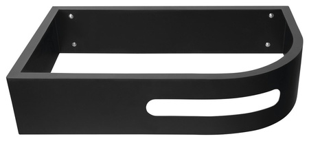 PULSE wspornik z wieszakiem na ręczniki, lewy, czarny mat