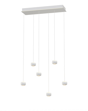 7039-608 Lampa wisząca szóstka QUIBERON biała