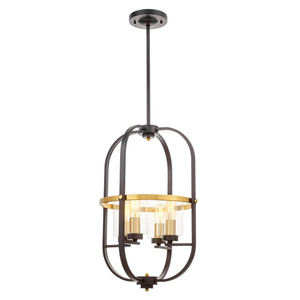 LAMPA WISZĄCA LOFT CZARNO-MOSIĘŻNA MONTEREY W4