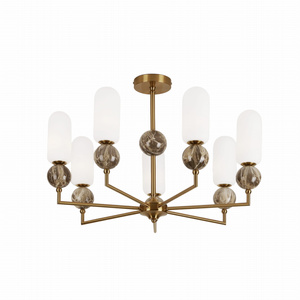 MAXLIGHT P0633 LAMPA WISZĄCA NOVA GOLD 7L