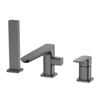 Bateria wannowa 3-otworowa, gun metal