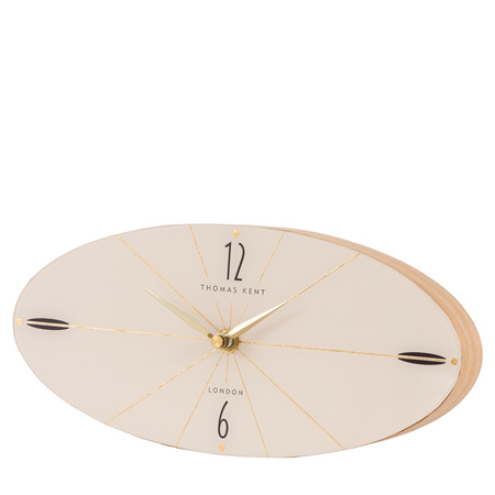 Greenwich Mantel Clock Oak Stripe 130x270x55mm