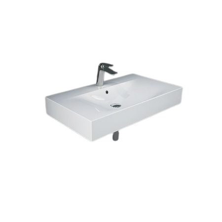 Zestaw DES Umywalka z otworem & Szafka UNO Joy  podumywalkowa podwieszana 80 biała