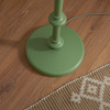 Carnaby Floor Lamp Base Satin Cotswold Green