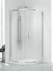 KABINA NEW PRAKTIC PÓŁOKRĄGŁA U 90x90x195 CZYSTE 6mm ACTIVE SHIELD