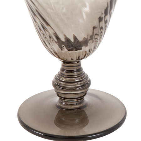 Swirl Wine Glass Smoked Grey (4pk) 92x92x145mm