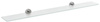 X-ROUND półka szklana 800mm, chrom/szkło mleczne