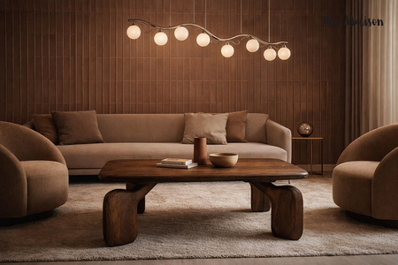 MaMaison stolik kawowy ORIZON 120         brązowy / drewno