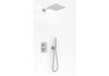 EXCELENT Chrom Zestaw termostatyczny prysznicowy z deszczownicą 40cm i słuchawką
