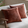 Basketweave Cushion Rust 2pk 450x450mm