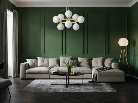 NOWOCZESNA LAMPA WISZĄCA KLASYCZNE ZŁOTO MARSIADA W9