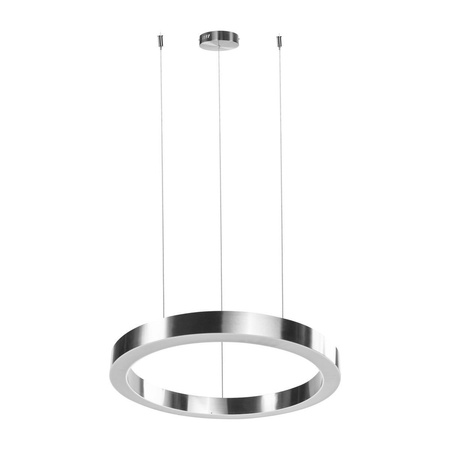Lampa wisząca CIRCLE 40 cm - LED, ring nikiel szczotkowany