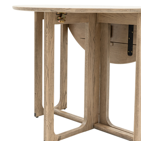 Craft Folding Dining Table Smoked 1000x1000x750mm