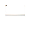 Lampa wisząca BEAM-80 LED - złota oprawa liniowa
