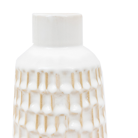Reno Reactive Glaze Vase White (Set of 2)