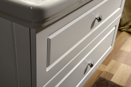 VIOLETA szafka umywalkowa 83x52x46cm, biały półpołysk