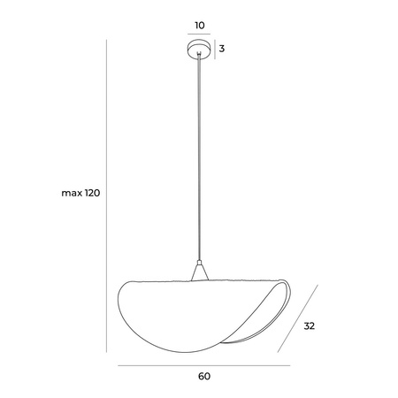 MAXLIGHT P0498 LAMPA WISZĄCA KOSHI I