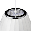 Lampa wisząca SILK BARREL biała 60 cm - nowoczesna i minimalistyczna