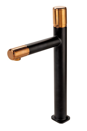 Bateria ARDESIA umyw. nablatowa, rose gold/black