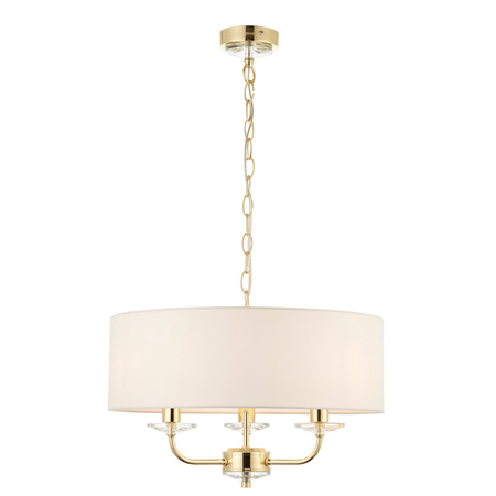 Nixon 3 Pendant Light Brass