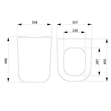 WALTER deska WC SLIM, Soft Close, biały