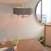 Highclere 3 Pendant Lght Nckel & Chrcoal 300-760mm