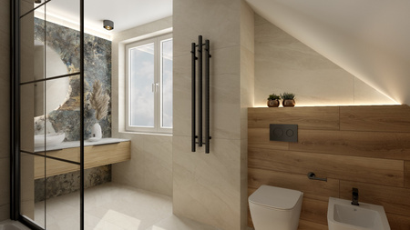 Grzejnik łazienkowy Calentador QR Black 1200