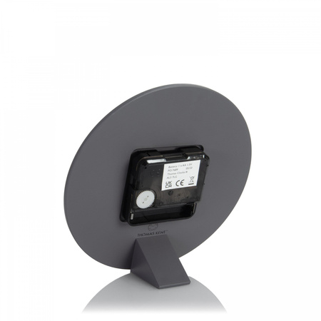 Mulberry Mantel Clock Graphite Silver 6in