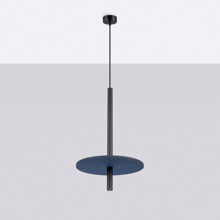 Lampa wisząca FELTRO 1 czarna/granatowa