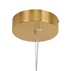 Lampa wisząca BRILLA-6, 125 cm - LED, złota, nieregularne białe kule