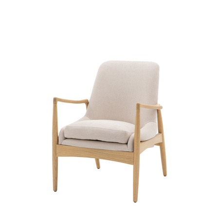 Fotel Carrera Naturalny len 685 x 720 x 820 mm