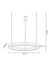 MOOSEE lampa wisząca RING 80 srebrna