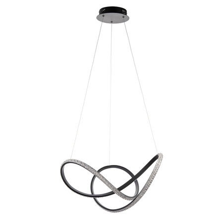 Francisca 1 Pendant Light Textured Black
