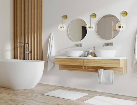 MOOSEE lampa ścienna CAPRI WALL złota