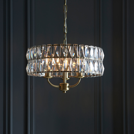Clifton 3 Pendant Light Antique Brass