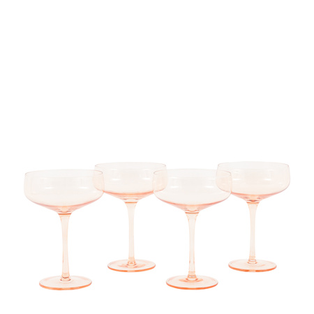 Coupe Glass Amber (4pk) 113x113x150mm
