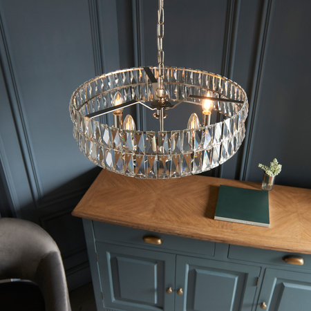 Clifton 5 Pendant Light Bright Nickel