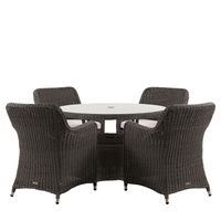 Ascot 4 Seater Round Dining Set