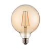 Żarówka LED – bursztynowa, 2W LED E27 ciepła biel, 12,5 × 12,5 × 17 cm