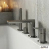 Bateria wannowa 4-otworowa, gun metal