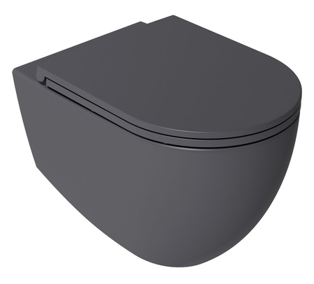 INFINITY Deska WC SLIM, Soft Close, Easy Take, antracyt