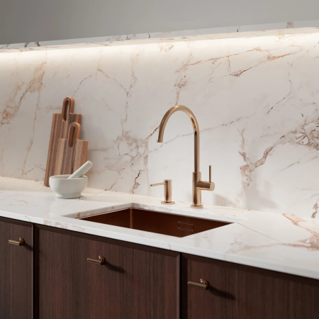 Y bateria kuchenna, miedź szczotkowana