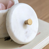 Veta Marble Rounded Box White 100x100x114mm
